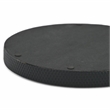 Tamsin Weave Pattern Round Serving Tray - Black