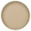 Tamsin Weave Pattern Round Serving Tray - Taupe