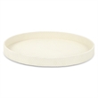 Tamsin Weave Pattern Round Serving Tray - White