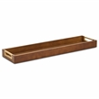 Nyssa Slim Rectangular Wood Decorative Tray - Brown
