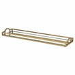 Verena Slim Rectangular Mirrored Tray - Gold