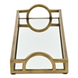 Verena Slim Rectangular Mirrored Tray - Gold
