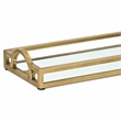 Verena Slim Rectangular Mirrored Tray - Gold