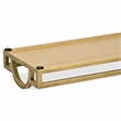 Verena Slim Rectangular Mirrored Tray - Gold
