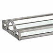 Verena Slim Rectangular Mirrored Tray - Silver