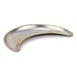 Ecara Gold Accented Silver Metal Catchall Dish