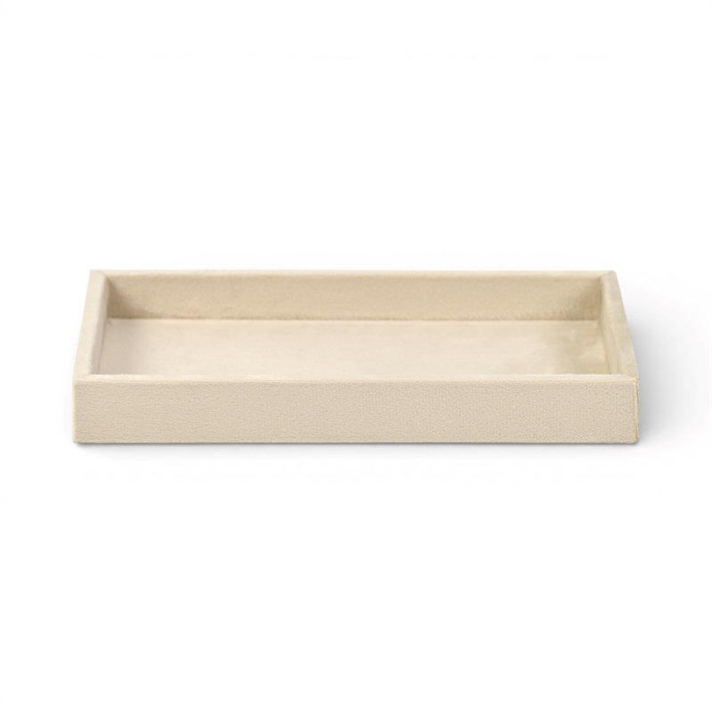Cantora Paper Board Rectangular Cream Tray