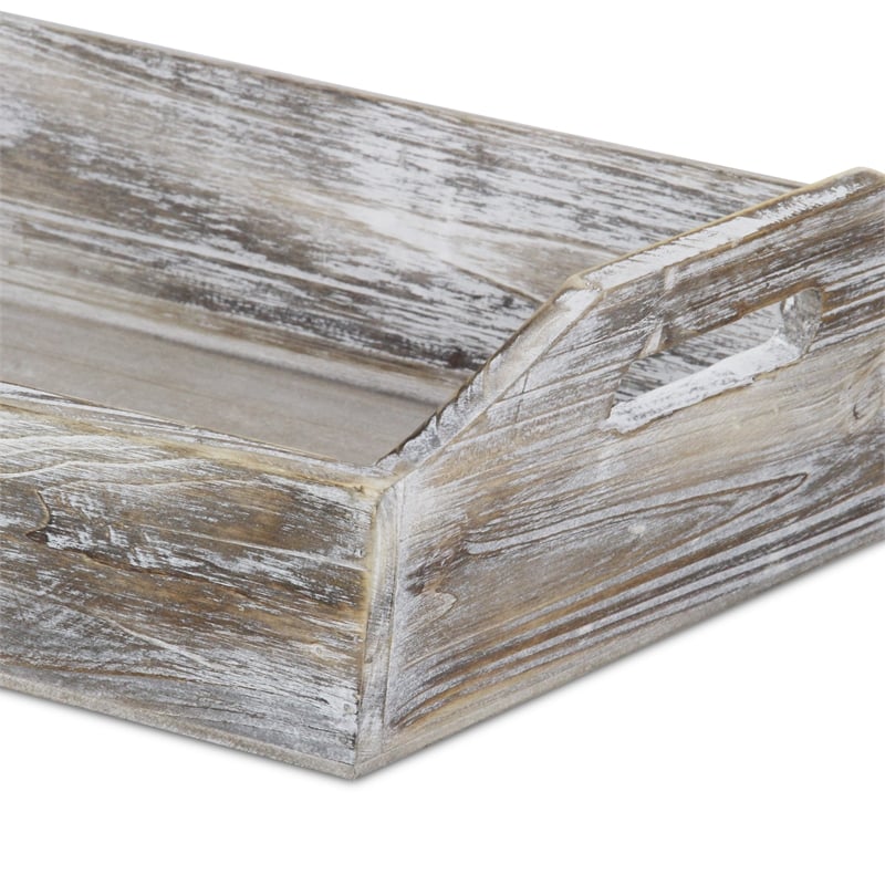 Valentin Deep Wooden Handled Tray