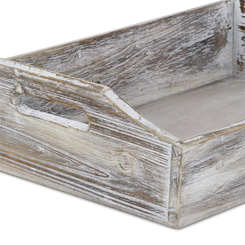 Valentin Deep Wooden Handled Tray