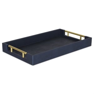 Lusan Vinyl Tray - Navy Blue