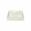 Labai Shagreen Mirrored Tray - Large - Silver
