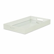 Labai Shagreen Mirrored Tray - Large - White Silver