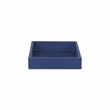 Labai Shagreen Mirrored Tray - Small - Navy Blue