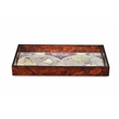 Emerson Wood Glass Topped Terrarum Map Tray