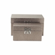 Galena Set of 2 Double Happiness Shagreen Boxes - Rose Gold