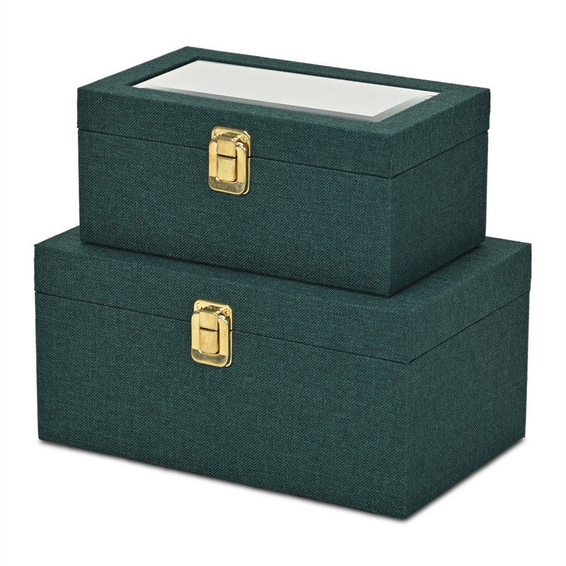 Canter Isle Linen Box Set - Dark Green