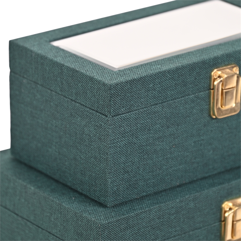 Canter Isle Linen Box Set - Dark Green