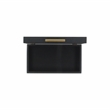 Lusan Rectangular Decorative Box Set - Black Faux Snakeskin