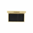 Lusan Rectangular Decorative Box Set - Gold Faux Snakeskin