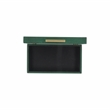 Lusan Rectangular Decorative Box Set - Green Faux Shagreen
