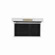 Lusan Rectangular Decorative Box Set - White Faux Snakeskin