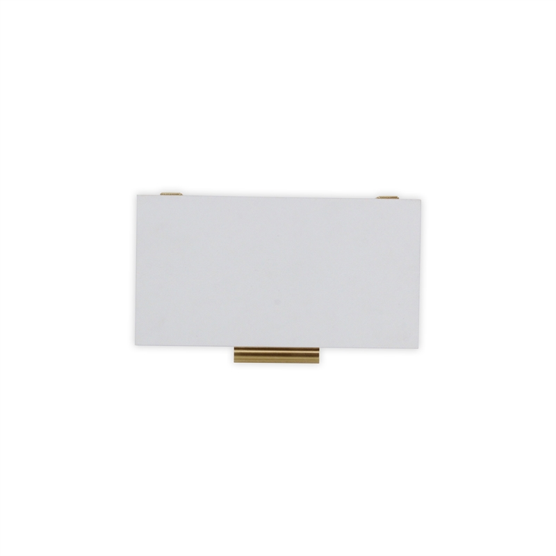 Lusan Rectangular Decorative Box Set - White Faux Snakeskin