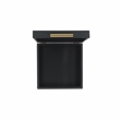 Lusan Square Decorative Box Set - Black Faux Snakeskin