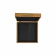 Lusan Square Decorative Box Set - Camel Brown Faux Shagreen