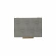 Lusan Rectangular Decorative Box Set - Gray Faux Shagreen