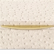 Canorus Faux Ostritch Pattern Rectangular Box Set - Cream