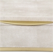 Zynova Rectangular Box Set - Cream Faux Shagreen