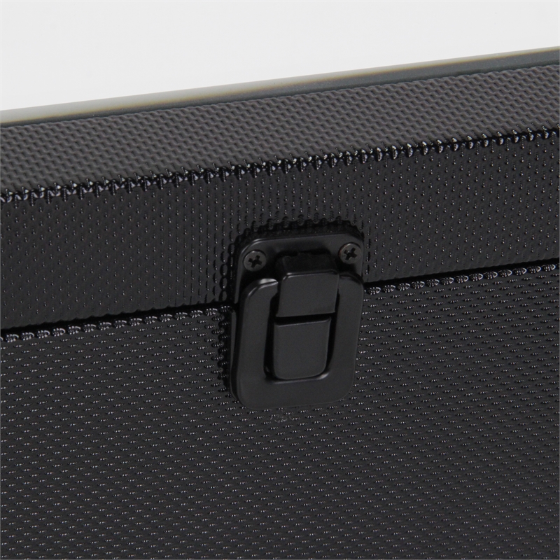 Liniva Vinyl Woven Pattern Mirrored Box Set - Black