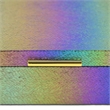 Nimue Seascale Pattern Iridescent Box Set with Gold Hardware - Rainbow