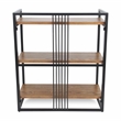 Lauxel 3 Tier Metal Framed Wood Shelf