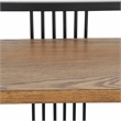 Lauxel 3 Tier Metal Framed Wood Shelf