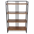 Lauxel 4 Tier Metal Framed Wood Shelf