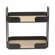 Quintelle Two Tier Wood & Metal Table Organizer