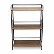 Faydel 3 Tier Brown & Black Storage Shelf