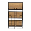 Faydel 3 Tier Brown & Black Storage Shelf