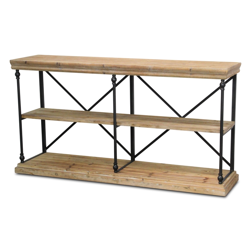 Wispridge Wood & Metal Display Shelf