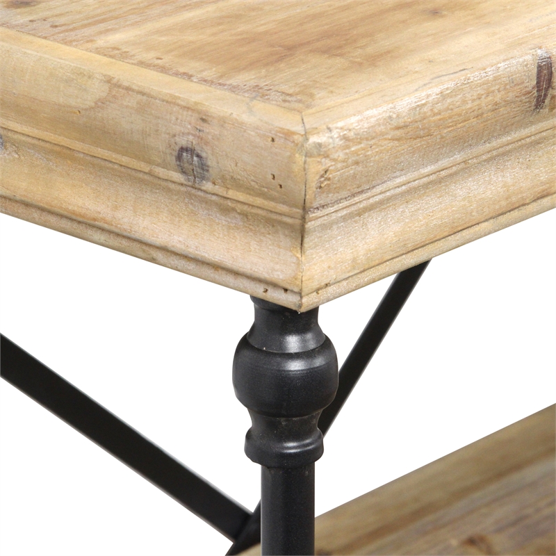 Wispridge Wood & Metal Display Shelf