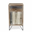 Caelu Wood Urban Toned Panel Styled Side Table