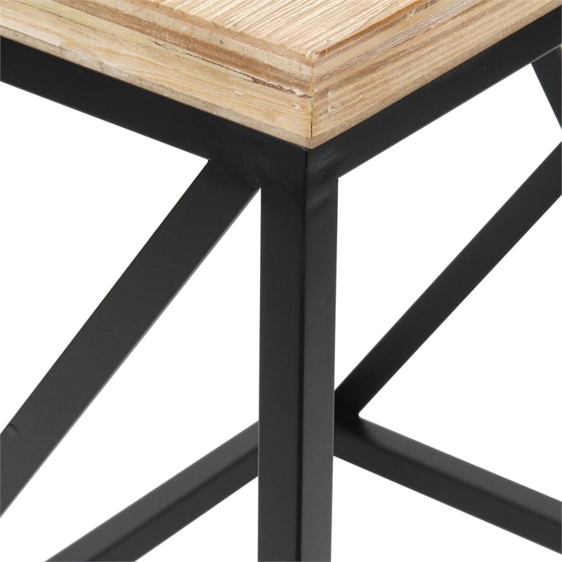 Briarcrest Set of 2 Wood & Metal Side Tables