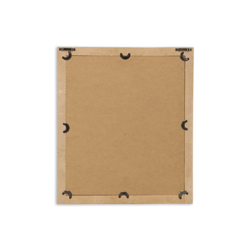 Emmalora Painted Natural Wood Bar Framed Mirror - Whitewash