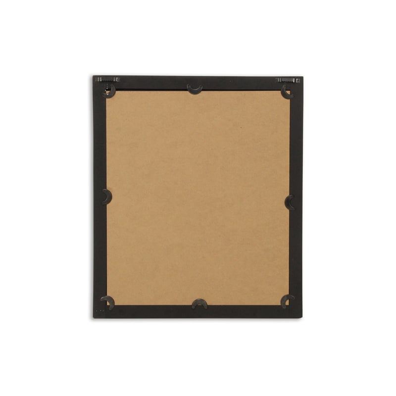 Emmalora Painted Natural Wood Bar Framed Mirror - Black