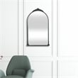 Everlaine Modern Victorian Black Wall Accent Mirror