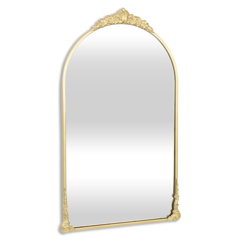 Everlaine Modern Victorian Gold Wall Accent Mirror