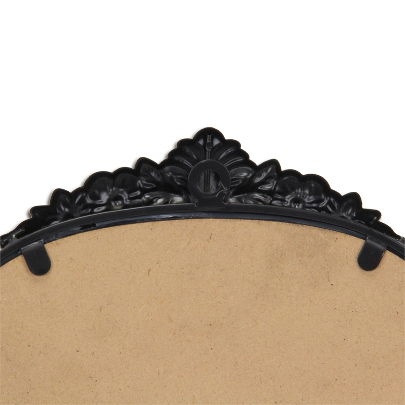 Everlaine Modern Victorian Black Accent Mirror