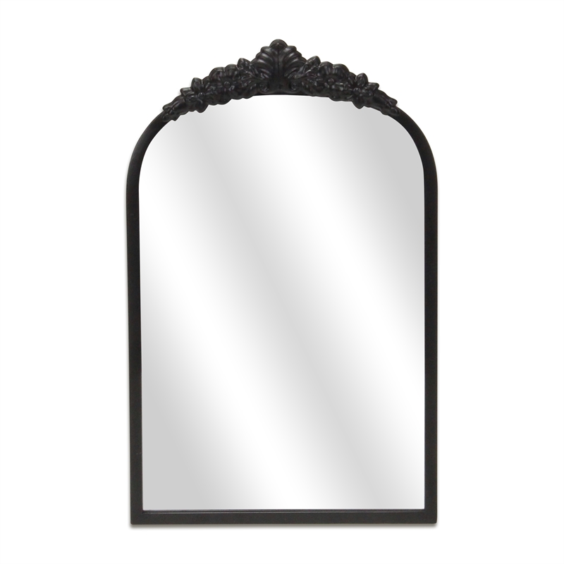 Everlaine Modern Victorian Black Accent Mirror