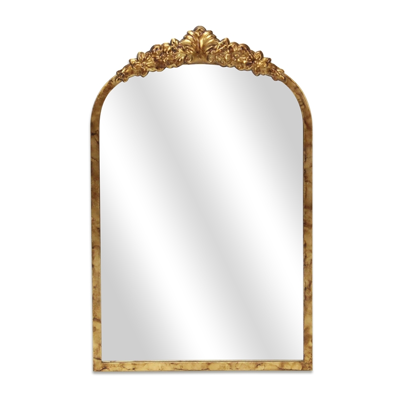 Everlaine Modern Victorian Gold Accent Mirror